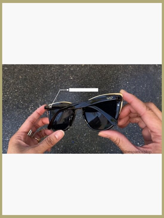 Cat Eye Sunglasses with Mirrored Lenses, Oversized Fit main image 4